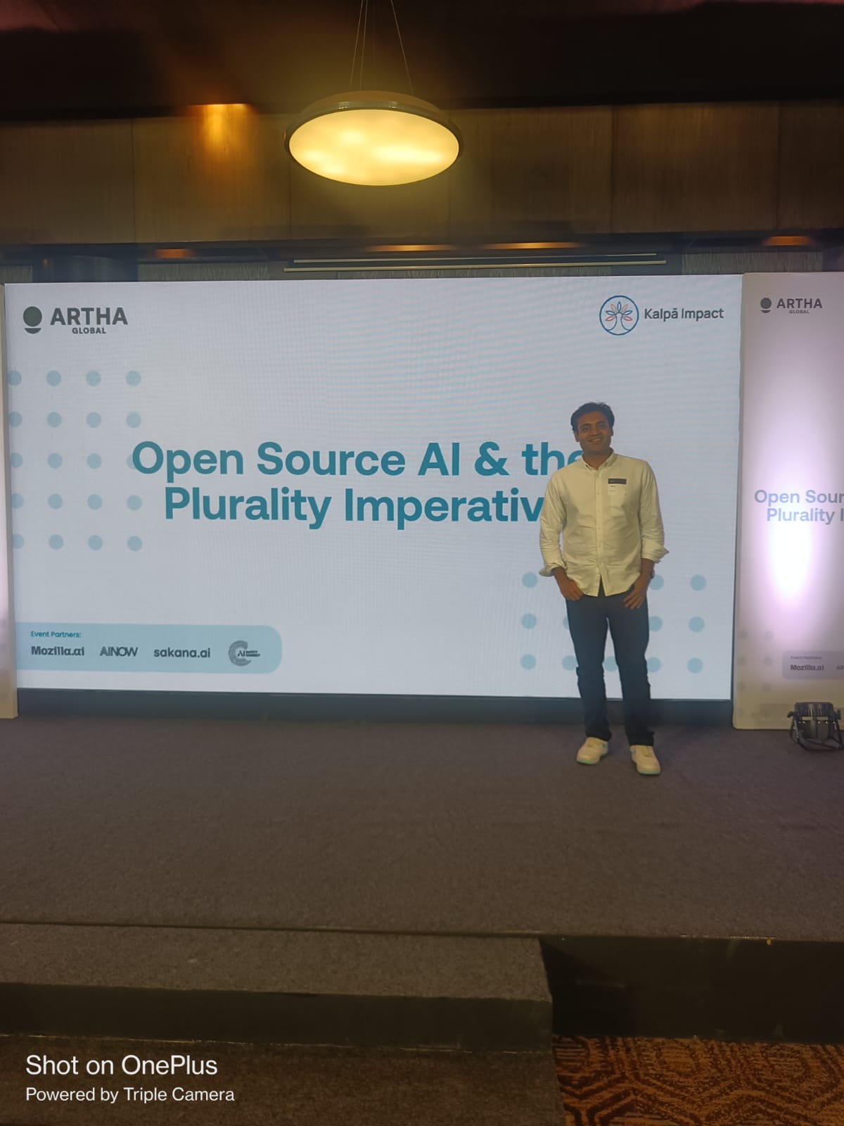 Rahul at the Open Source AI and Plurality Imperative session