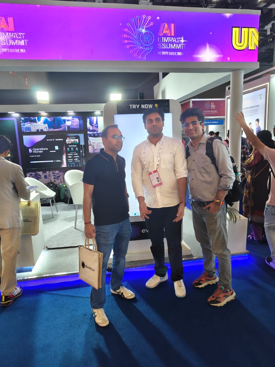 Meeting visitors across the five days