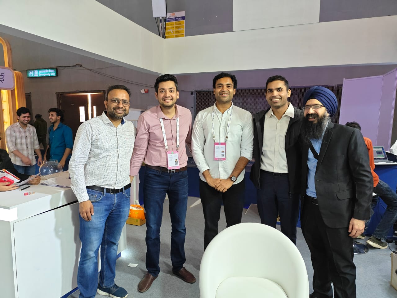 A group photograph with industry leaders